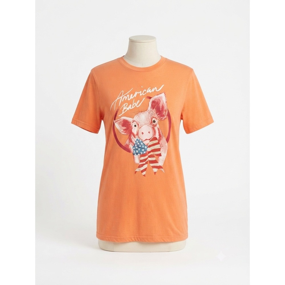 Pretty Piggies Westville Celebrate America Tee Size Medium NWOT